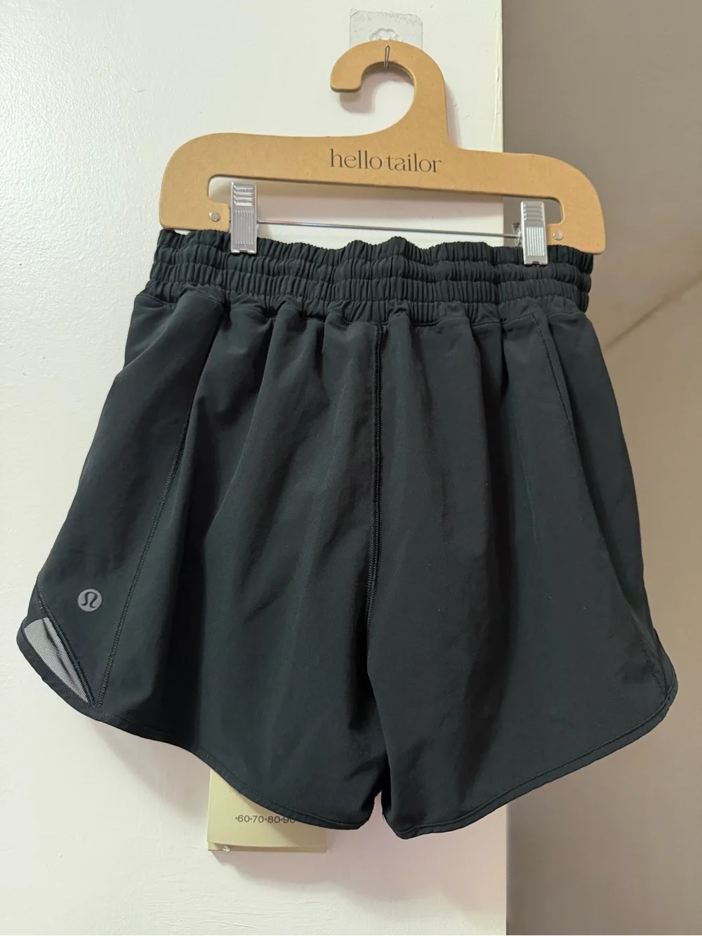 lululemon athletica Black Elastic-Waist Athletic Shorts